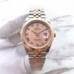  Replica Rolex Datejust 2 Rose Gold Salmon Roman Face Watch Cal.3255